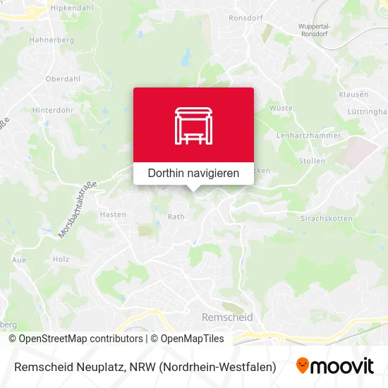 Remscheid Neuplatz Karte