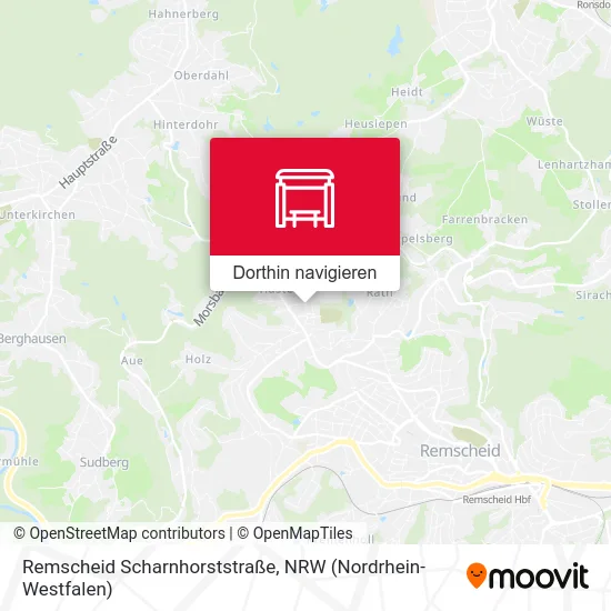 Remscheid Scharnhorststraße Karte