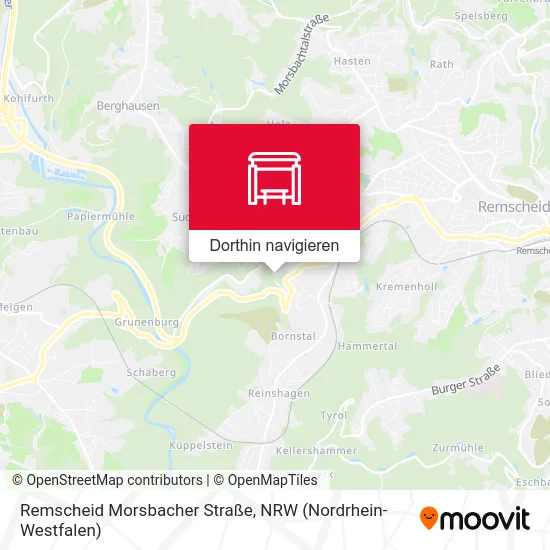 Remscheid Morsbacher Straße Karte