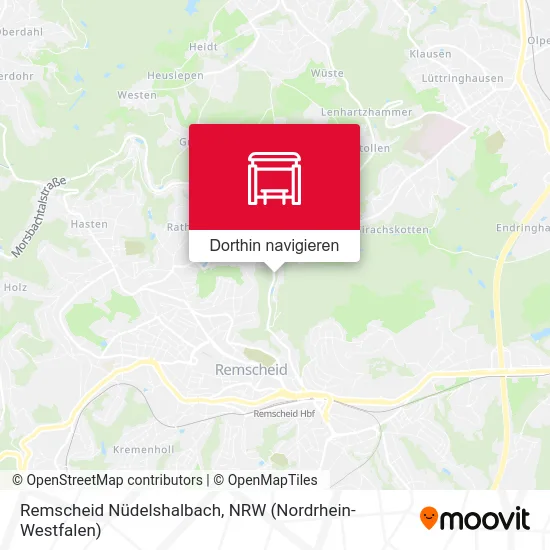Remscheid Nüdelshalbach Karte