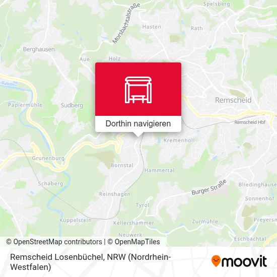Remscheid Losenbüchel Karte
