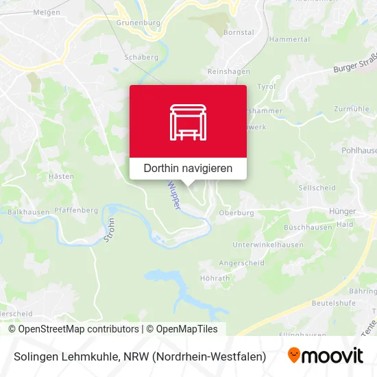 Solingen Lehmkuhle Karte