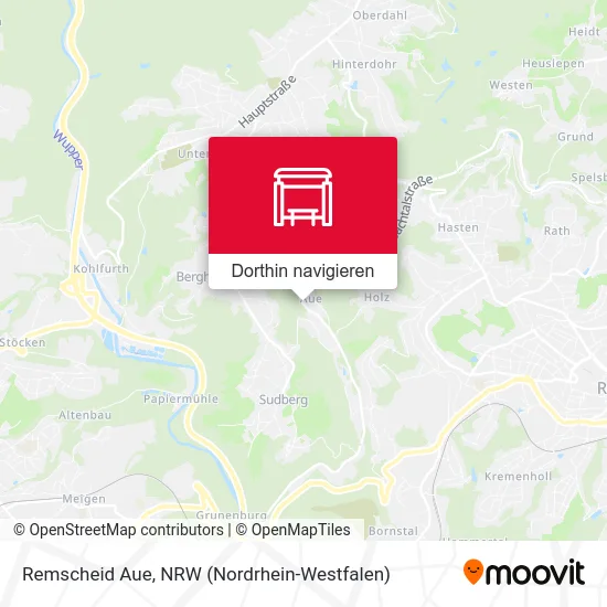 Remscheid Aue Karte