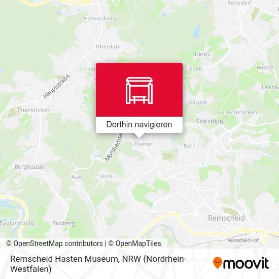 Remscheid Hasten Museum Karte