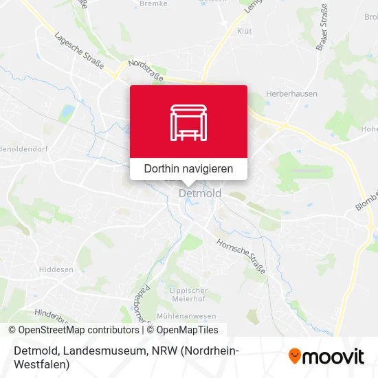 Detmold, Landesmuseum Karte