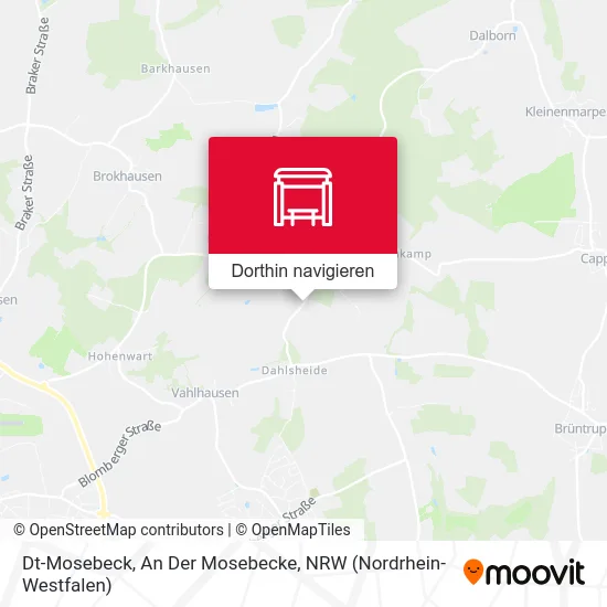 Dt-Mosebeck, An Der Mosebecke Karte