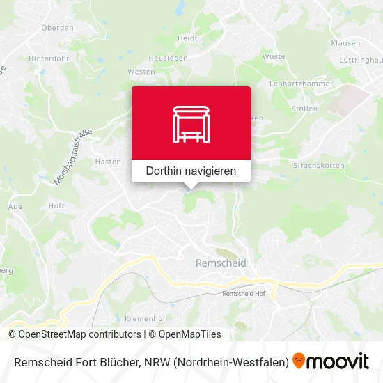Remscheid Fort Blücher Karte