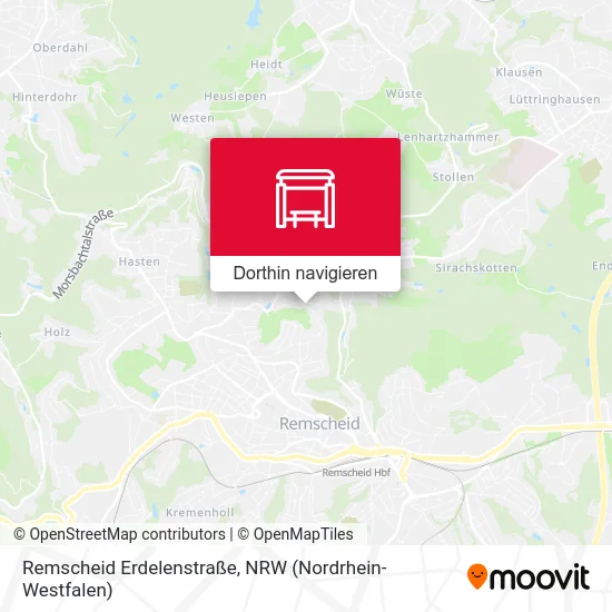 Remscheid Erdelenstraße Karte