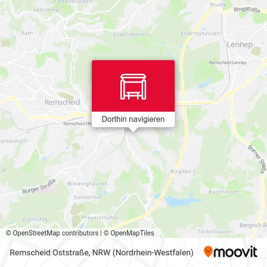Remscheid Oststraße Karte