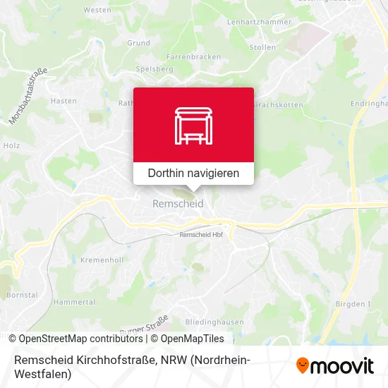 Remscheid Kirchhofstraße Karte