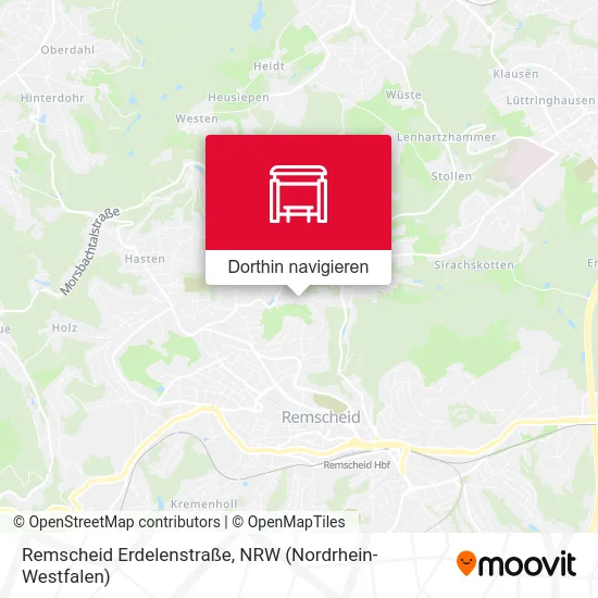 Remscheid Erdelenstraße Karte