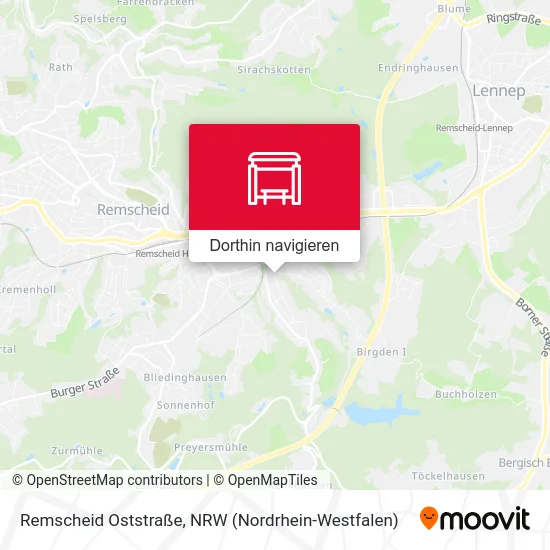 Remscheid Oststraße Karte