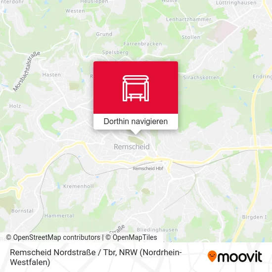 Remscheid Nordstraße / Tbr Karte