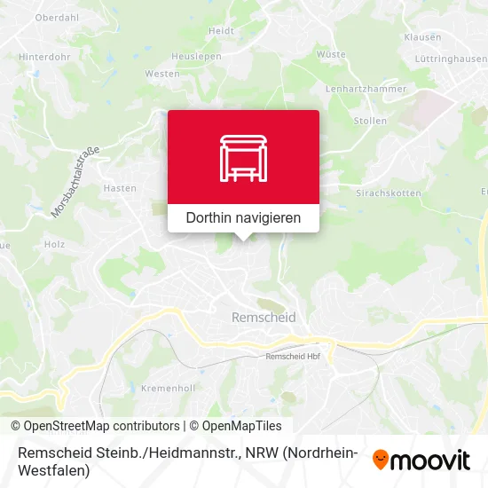 Remscheid Steinb./Heidmannstr. Karte