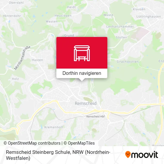 Remscheid Steinberg Schule Karte