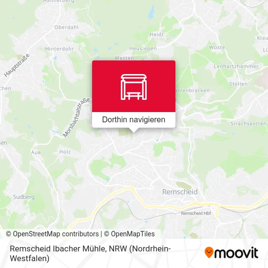 Remscheid Ibacher Mühle Karte