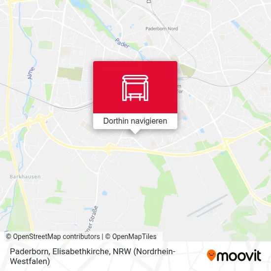 Paderborn, Elisabethkirche Karte