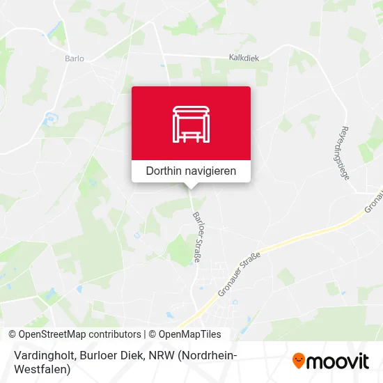 Vardingholt, Burloer Diek Karte