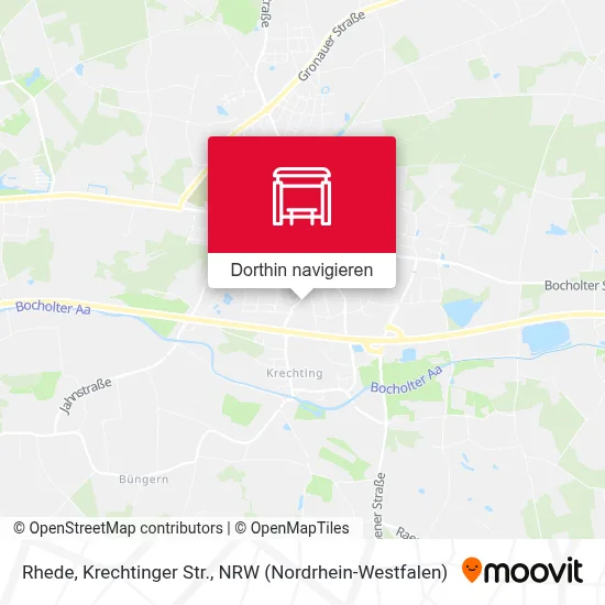 Rhede, Krechtinger Str. Karte