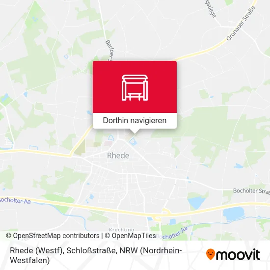 Rhede (Westf), Schloßstraße Karte