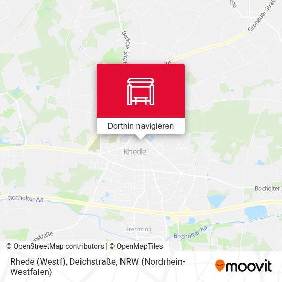 Rhede (Westf), Deichstraße Karte