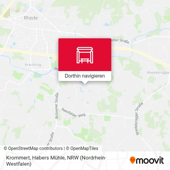 Krommert, Habers Mühle Karte