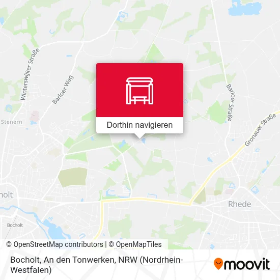 Bocholt, An den Tonwerken Karte
