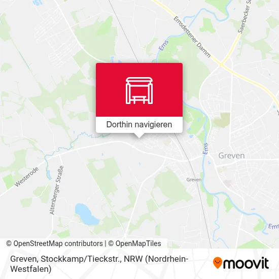 Greven, Stockkamp/Tieckstr. Karte