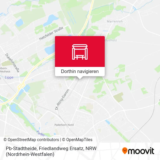 Pb-Stadtheide, Friedlandweg Ersatz Karte