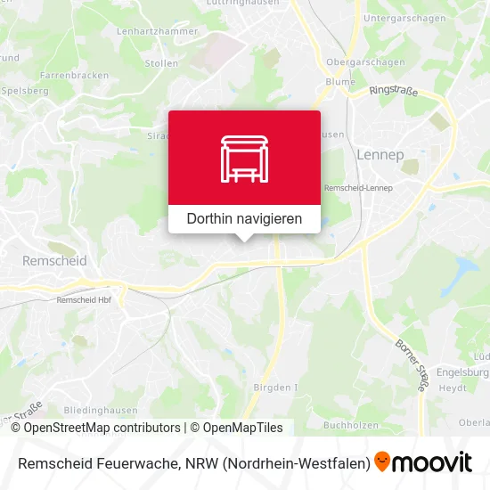 Remscheid Feuerwache Karte