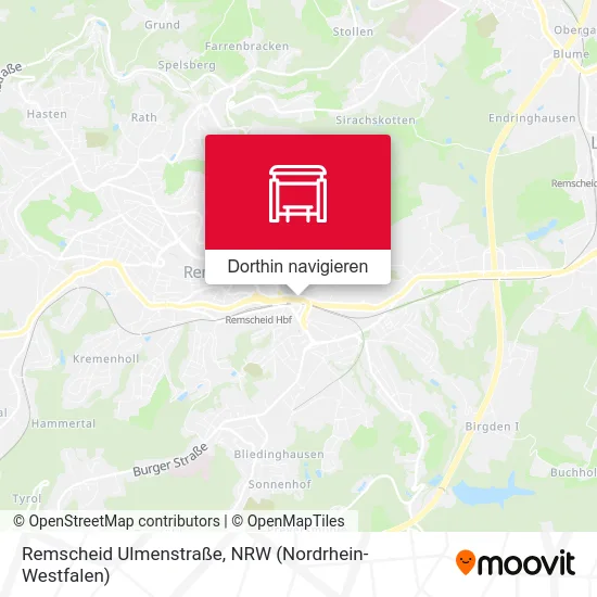 Remscheid Ulmenstraße Karte