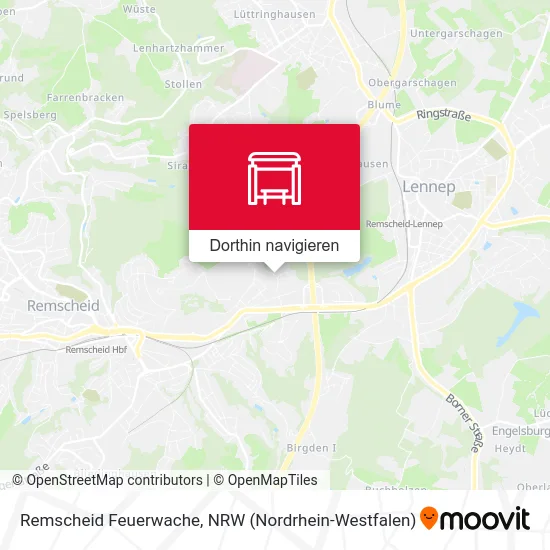 Remscheid Feuerwache Karte