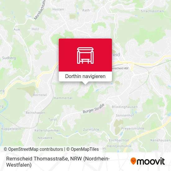 Remscheid Thomasstraße Karte