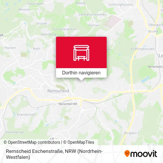 Remscheid Eschenstraße Karte