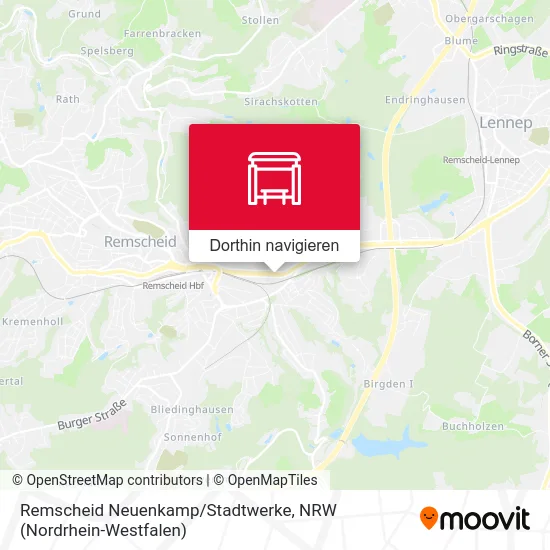 Remscheid Neuenkamp/Stadtwerke Karte