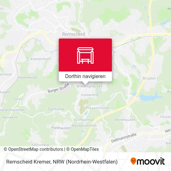 Remscheid Kremer Karte