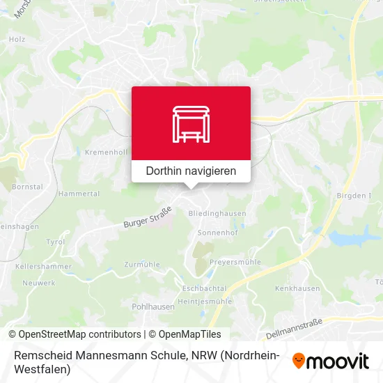 Remscheid Mannesmann Schule Karte