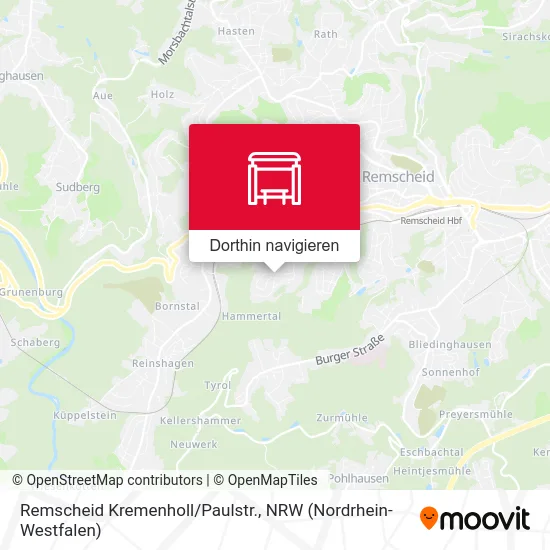 Remscheid Kremenholl/Paulstr. Karte