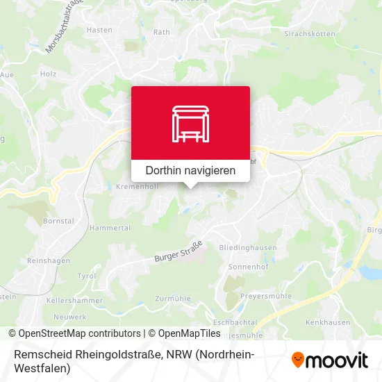 Remscheid Rheingoldstraße Karte