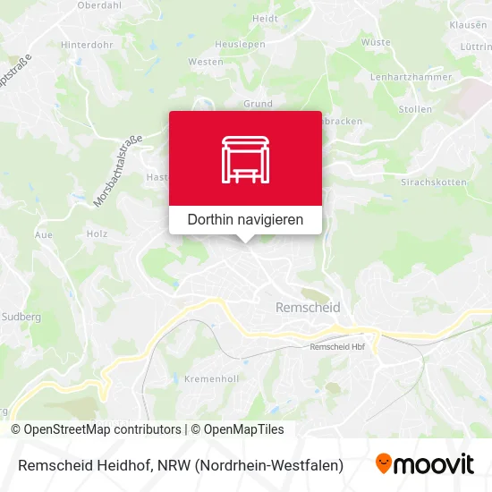 Remscheid Heidhof Karte