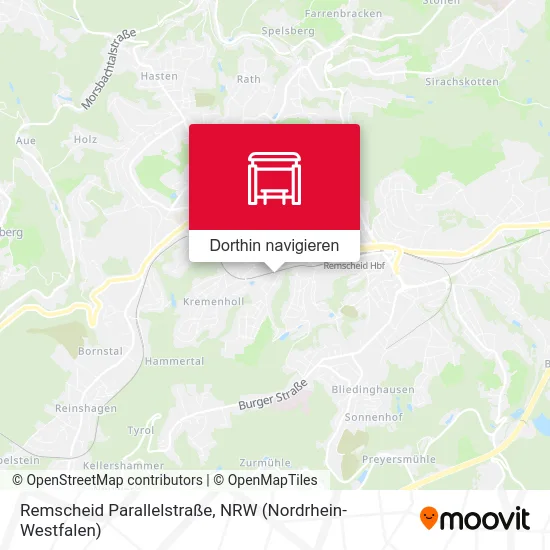 Remscheid Parallelstraße Karte