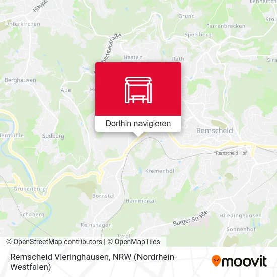 Remscheid Vieringhausen Karte