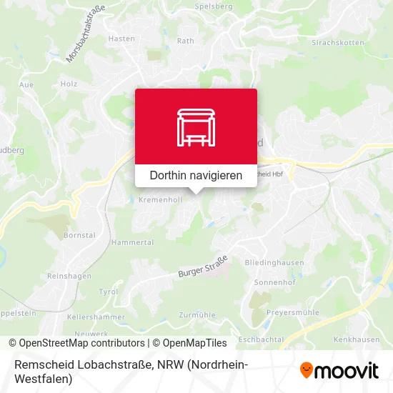 Remscheid Lobachstraße Karte