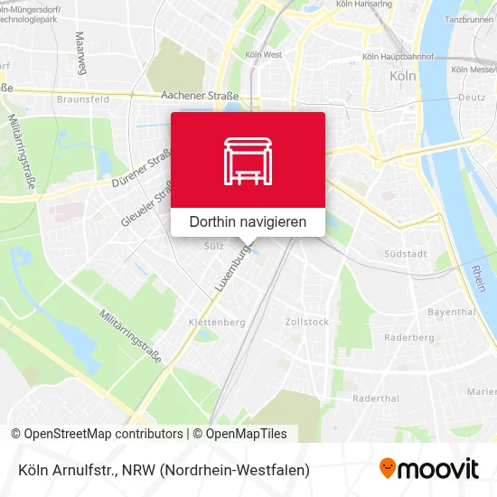 Köln Arnulfstr. Karte