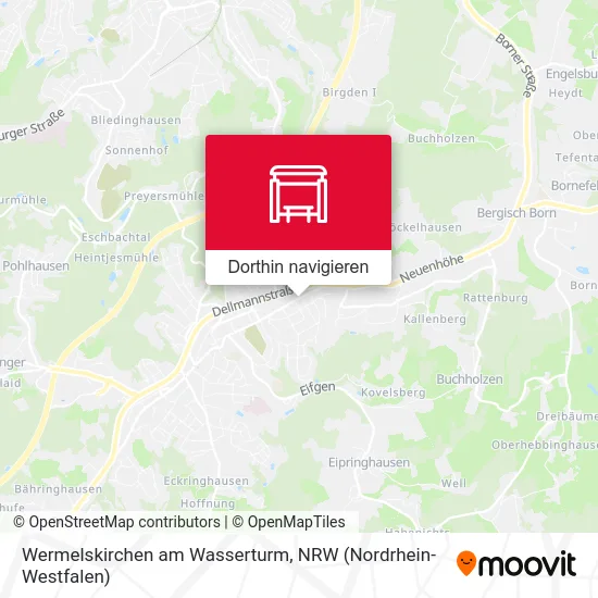 Wermelskirchen am Wasserturm Karte