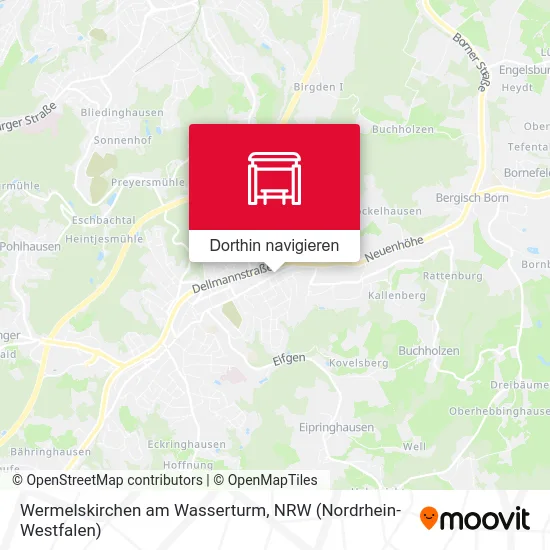 Wermelskirchen am Wasserturm Karte