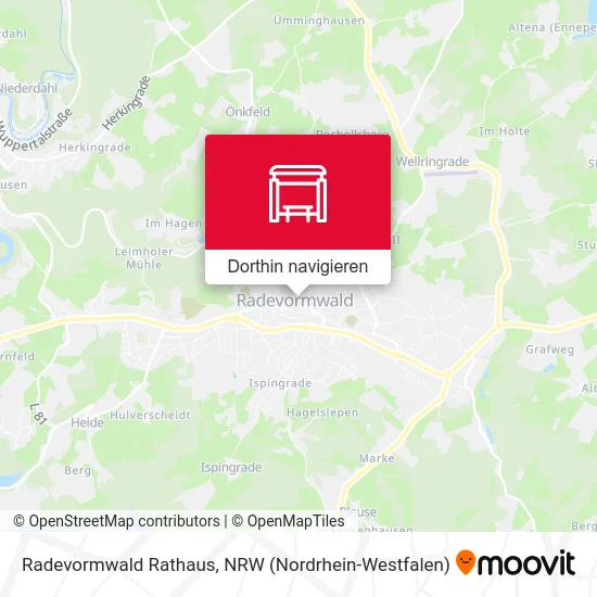 Radevormwald Rathaus Karte