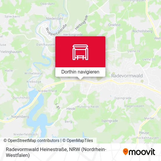 Radevormwald Heinestraße Karte