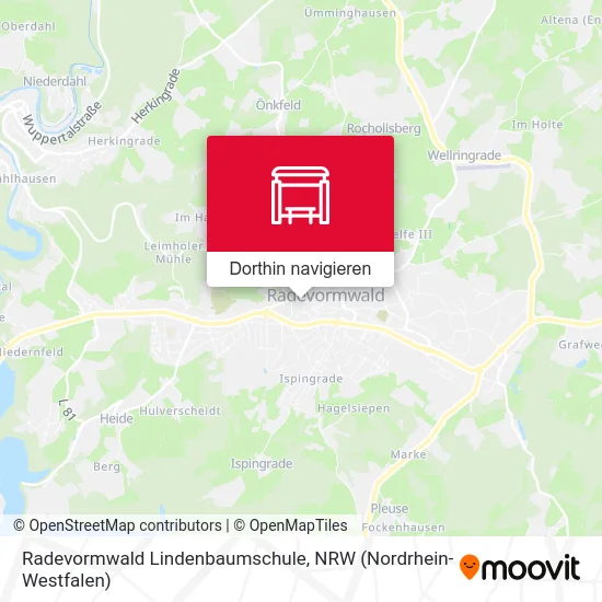 Radevormwald Lindenbaumschule Karte