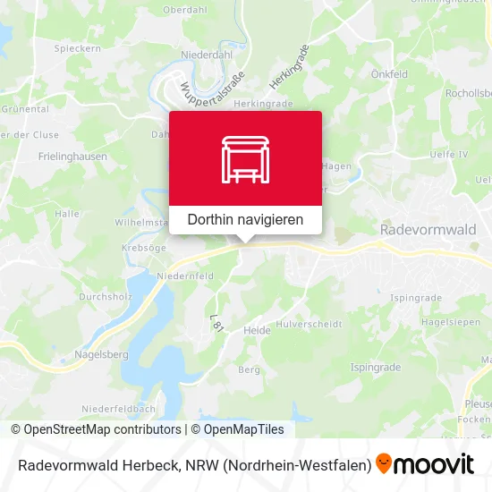 Radevormwald Herbeck Karte
